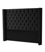 Hena Tufted Wingback Velvet Headboard