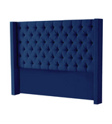 Hena Tufted Wingback Velvet Headboard