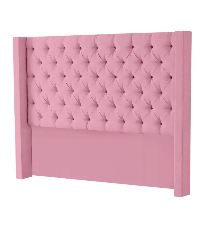 Hena Tufted Wingback Velvet Headboard