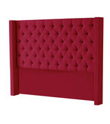 Hena Tufted Wingback Velvet Headboard