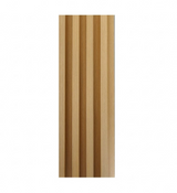 MHome WPC Fluted Wall Panels - 3D Wood Look Wall Cladding (10 Pack)