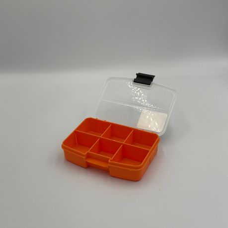 Compact Orange Plastic Organizer Box - Portable Storage Solution - View 4