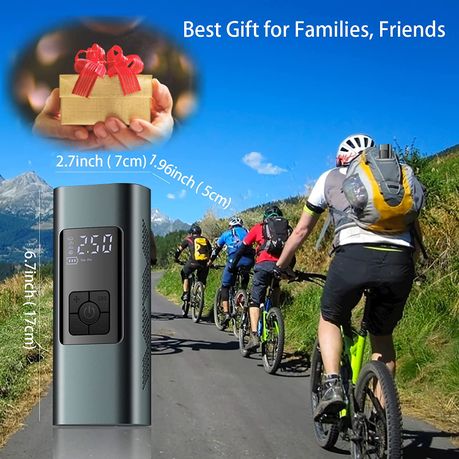 Cordless Car Tire Inflator Bike Electric Tire Inflator 2 Way Power supply - View 2