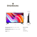 Digimark 32" Smart TV - Full HD LED Display with Wall Mount - View 5