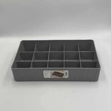 Gray Compartment Jewelry Organizer Tray - Elegant and Practical - View 2