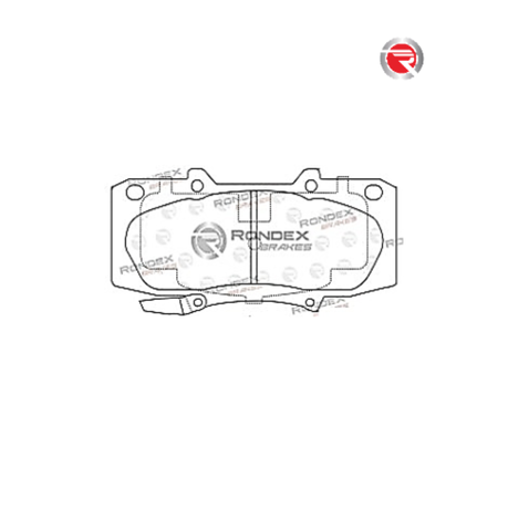 Rondex Front Brake Pads For: TOYOTA FORTUNER I 4.0 V6, 175Kw 2006 - 2016 - View 5