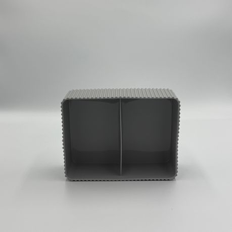 Gray Plastic Divided Organizer Bin - Versatile Storage Solution - View 4