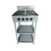 Digimark Freestanding 4 Burner Gas Stove with Shelves - View 1