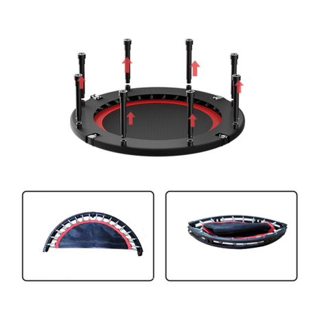 Foldable Trampoline Fitness Trampoline with Adjustable Handlebar - 48 Inch - View 7