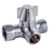 Full-Brass 3-Way Shower Arm Diverter Valve for Hand Held Showerhead - View 1