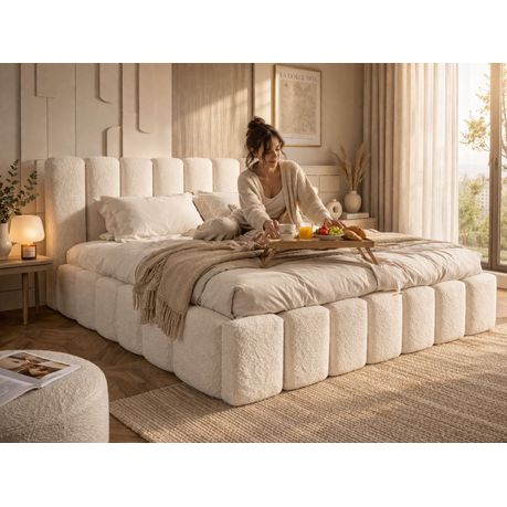 Myndos SoftFoam Bouclé Bed Frame - View 4