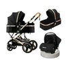 Baby Pram Stroller 3 in 1 Function Foldable with Car Seat - View 1