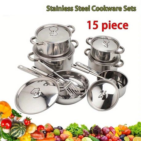 Stainless Steel Cookware KR007 - 15 Piece SET - View 7