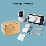 5'' Video Baby Monitor with Audio & Night, Rotation, Wireless 150m - View 5