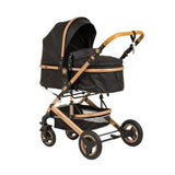 Baby Pram Stroller 3 in 1 Function Foldable with Car Seat - View 2