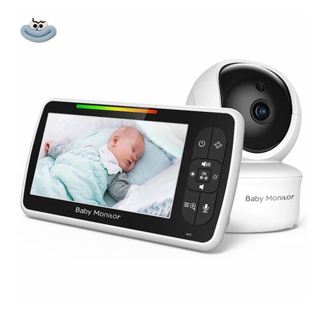 5'' Video Baby Monitor with Audio & Night, Rotation, Wireless 150m - View 1