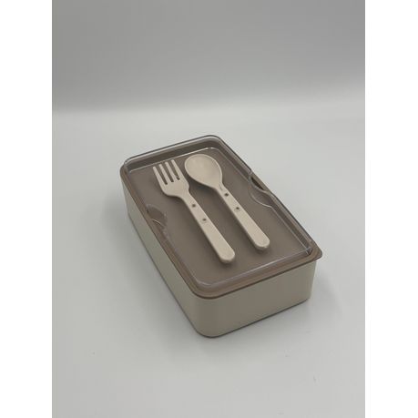 Reusable Food Storage Container with Fork and Spoon Set - View 4
