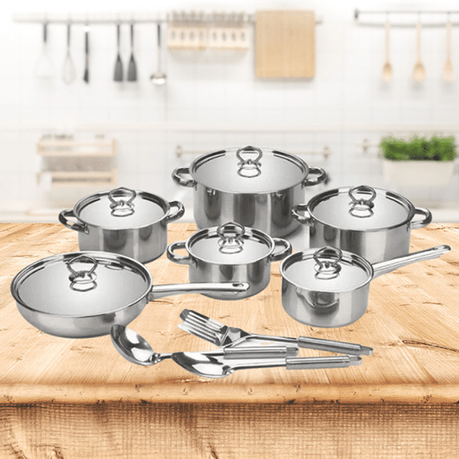 Stainless Steel Cookware Set DOLPH -15 Piece - View 5