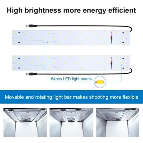 PULUZ 40cm Portable Photo Light Box with LED Lights & 6 Colour Backdrops - View 7