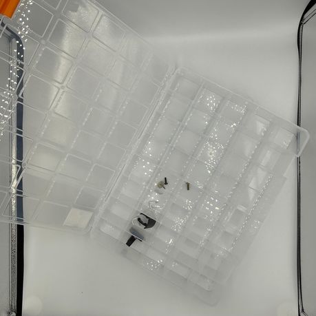 Clear Plastic Storage Box with Adjustable Dividers 36 Compartment Organizer - View 5