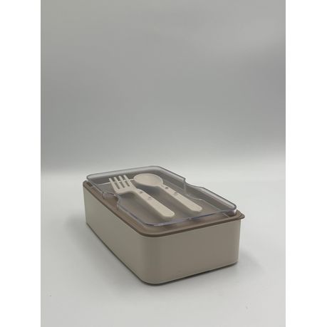 Reusable Food Storage Container with Fork and Spoon Set - View 3