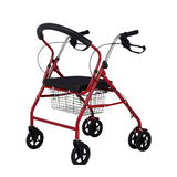Lightweight Folding Walker - Rollator with Seat & Adjustable Height, 7.5kg - View 1