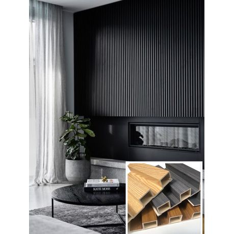 WPC Wood Plastic Composite Wall Cladding Panels (10pack) - View 2