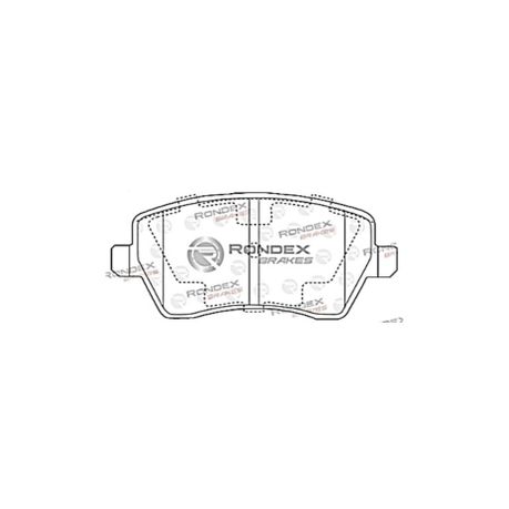 Rondex Front Brake Pads For: Renault Clio II 1.2 16V, 55Kw 2001-2009 - View 2