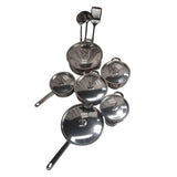 SMTE - 15 Piece Stainless Steel Cookware Set with Lids & Utensils - View 3