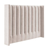 She Made Me -Vurhongo Velvet Paneled Tufted Headboard-Sand Beige - View 1