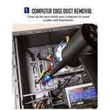 Electric Cordless Compressed Air Duster Blower Keyboard Cleaner Set PC (GD) - View 7