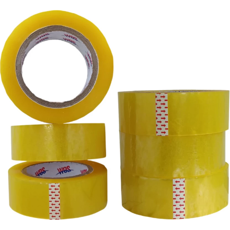 Packing Tape Clear-Yellow 45mm Wide 6-Pack - View 1