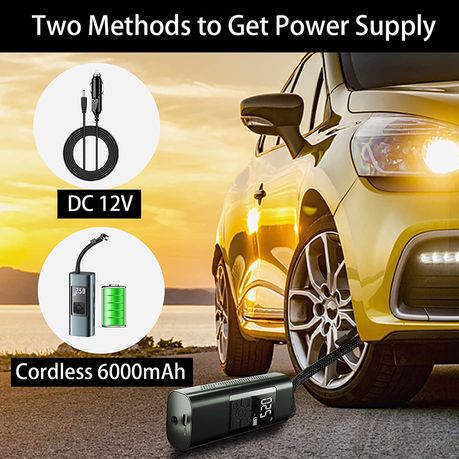 Cordless Car Tire Inflator Bike Electric Tire Inflator 2 Way Power supply - View 3
