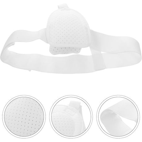 Man Woman Hernia Belt Truss Compression Pads - White - View 3