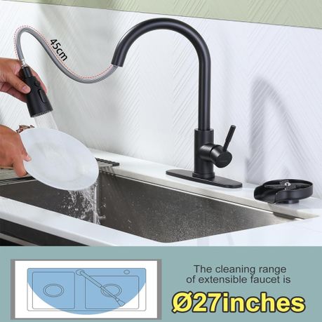 Kitchen Faucet with Pull Down Sprayer Single Handle Retractable Sink Faucet - View 5
