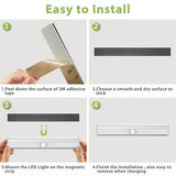 10 LED Rechargeable Motion Sensor Light (Cool White) - 3 pack - View 5