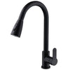 Pull Down Kitchen Mixer Tap Matte Black - View 1
