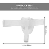 Man Woman Hernia Belt Truss Compression Pads - White - View 2