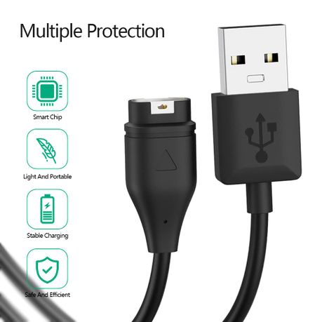 USB Charging Cable Compatible with Garmin Watch Fenix, Forerunner, Venu - View 3