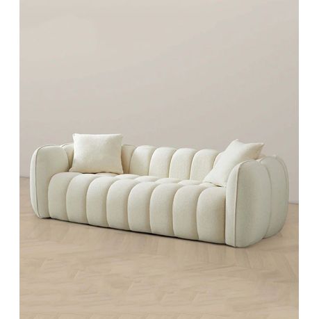 Reve 3-Seater Cream Sofa Couch - View 4