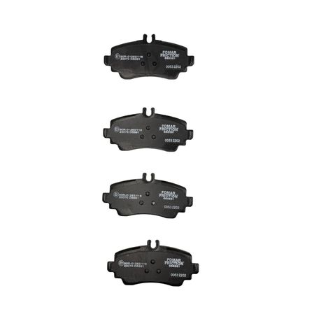 Fomar Front Brake Pads For: Mercedes A Class A190 (W168)92Kw 2000-2005 - View 3