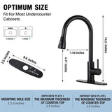 Kitchen Faucet with Pull Down Sprayer Single Handle Retractable Sink Faucet - View 2