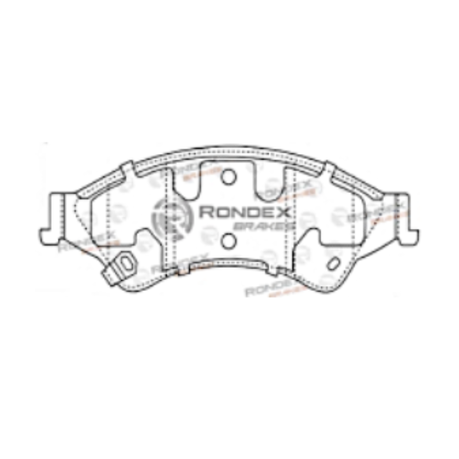 Rondex Front Brake Pads For: Mazda BT-50 II 2.2 D (UP,UR) 88Kw, 2012-2015 - View 5