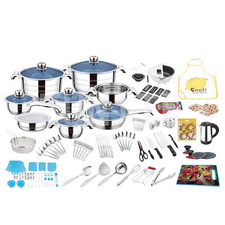 140 Pcs Classic Design Stainless Steel Kitchen Cookware Set - View 1