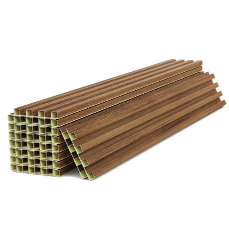 18Pc Wood Wall Slat Panels 3D Fluted Wall Ceiling Decor Soundproof Panels - View 1