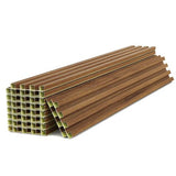 18Pc Wood Wall Slat Panels 3D Fluted Wall Ceiling Decor Soundproof Panels - View 1