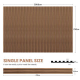 18Pc Wood Wall Slat Panels 3D Fluted Wall Ceiling Decor Soundproof Panels - View 5