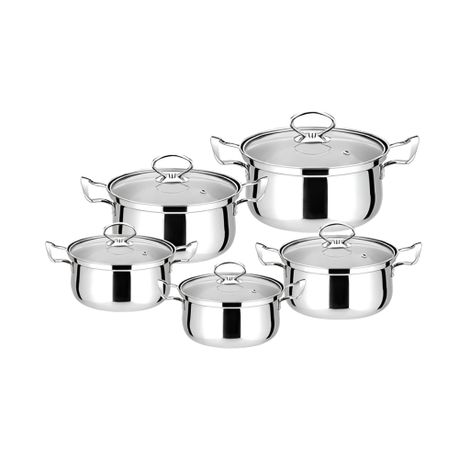 15 Piece Heavy Bottom Stainless Steel Cookware Set - View 5