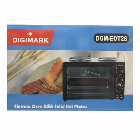Digimark 28 Litre Electric Oven with 2 Solid Hot Plates - View 2