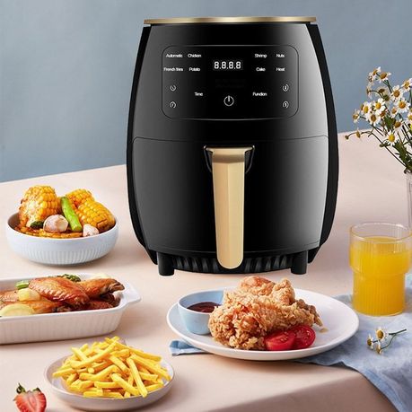 Oil-Free 6L Air Fryer - Black - View 5